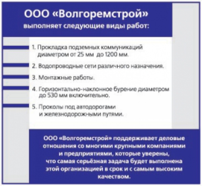 Волгоремстрой ООО